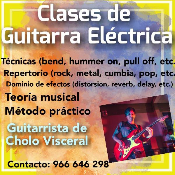 Clases de Guitarra Electrica a Domicilio