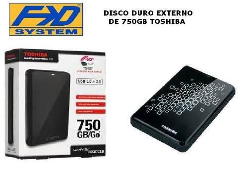 Disco Duro Externo De 750gb Toshiba...