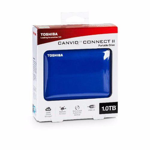 Disco Duro Externo Toshiba Canvio Connect Ii, 1 Tb, Usb