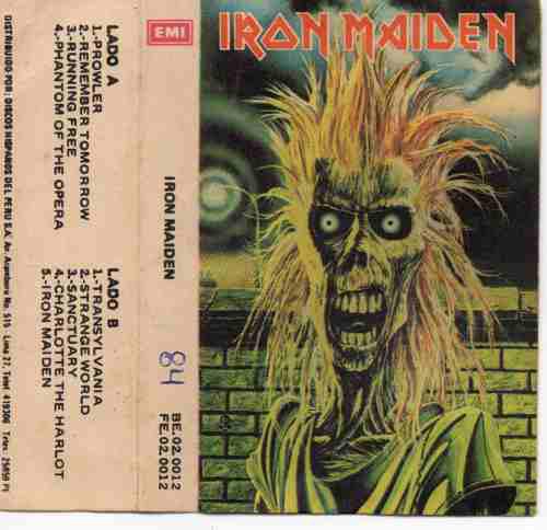 Iron Maiden Phantom Of The Opera Peru 1986 Cassette Oferta F