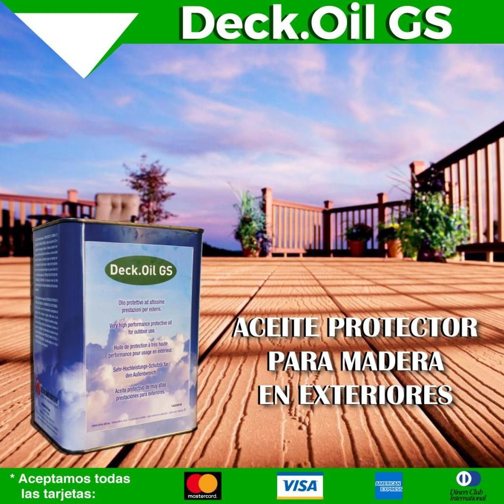 Aceite protector para madera en exterior DECK.OIL GS Natural