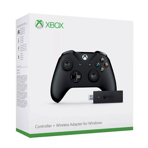 Control Xbox One S Y Pc + Adaptador Microsoft