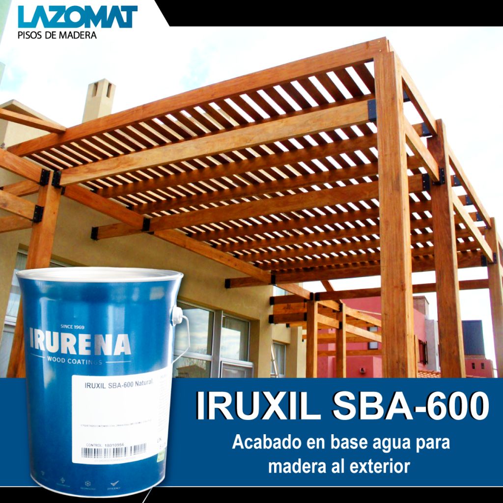 Lasur en base agua para madera en exterior IRUXIL SBA600