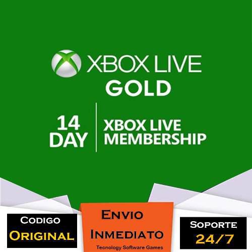 Membresia Xbox Live Gold 14 Días - Xbox 360 - One
