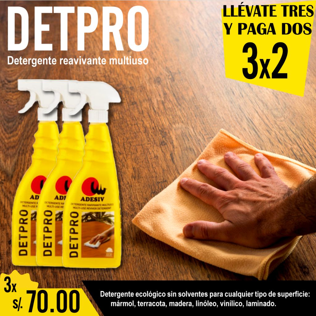 Promoción 3x2 Detergente multiuso DETPRO Limpiador