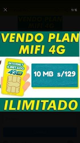 Vendo Plan Mifi 10 Mbps Ilimitado 4g