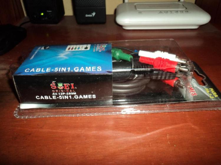 Cable video Componente ps2 - play station 2 nuevo