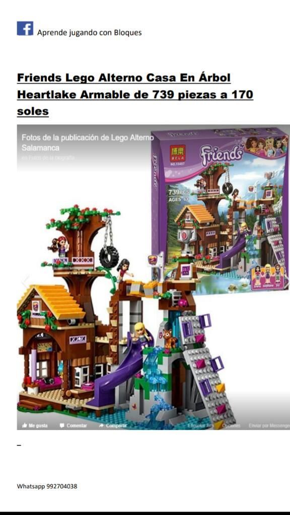 Casa Del Arbol de Friend Lego Bela