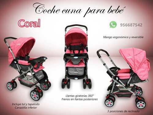 Coche Cuna Para Bebé 3 Posiciones Exclusivo Nuevo Caja