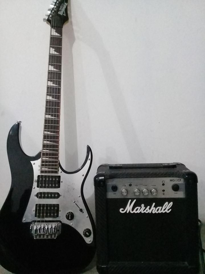 Guitarra Ibanez Grg 150 Gio Amplificador Marshall