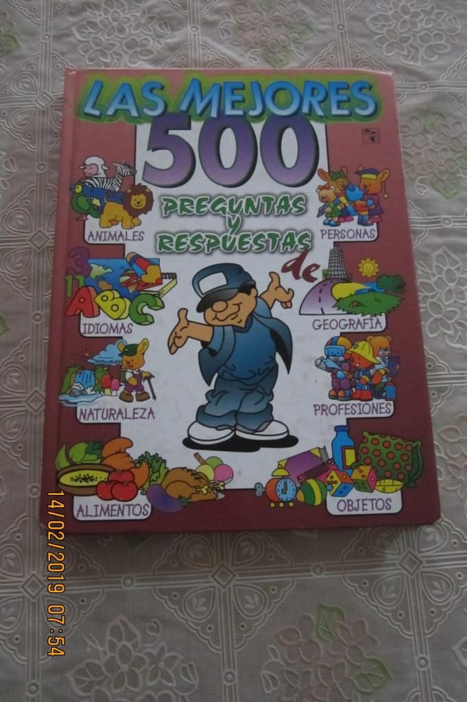 LIBRO PARA NIÑOS LAS MEJORES 500 PREGUNTAS Y RESPUESTAS