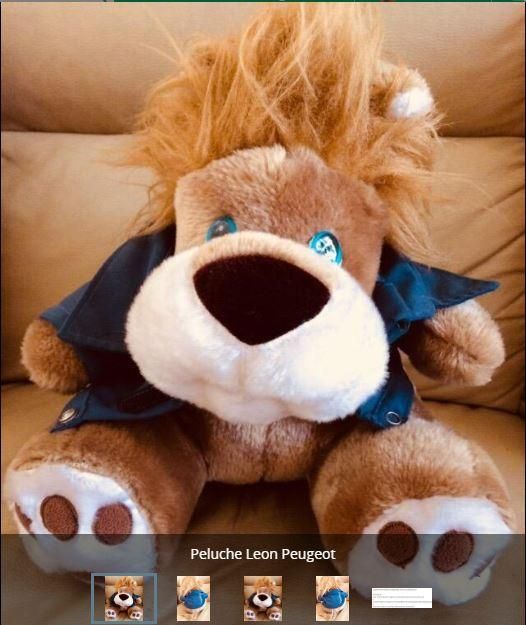 Peluche Leon Peugeot