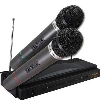 Set De 2 Microfonos Inalambricos Karaoke En Casa Oferta
