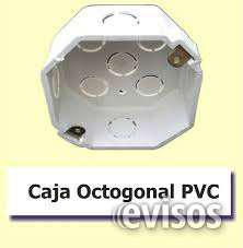 Cajas octagonales y rectangulares pvc- y otros productos por