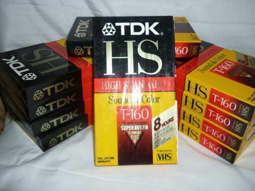 Cintas Vhs Tdk T 160 Minutos Seminueva