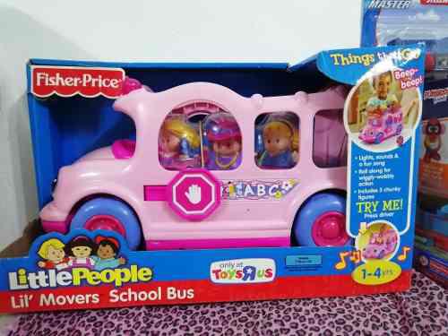 Fisher Price Little People Bus Escolar Rosado.