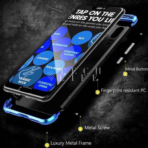 Funda Bumper Aluminio Case Huawei P10/20/pro Anticaidas