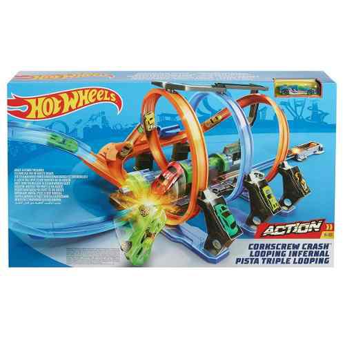 Hot Wheels - Corkscrew Crash Nuevo Original 100% Zevallos