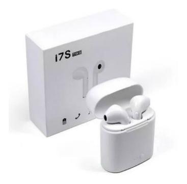 Audifono Celulares Bluetooth Estilo AirPods I7s + Cargador