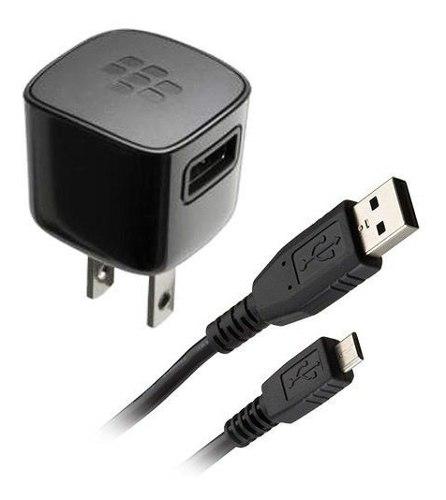 Cargador Enchufe + Cable Usb De Blackberry