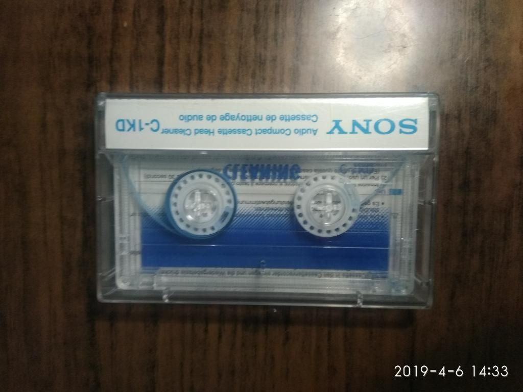 Cassette Sony Limpiador de Cabezal