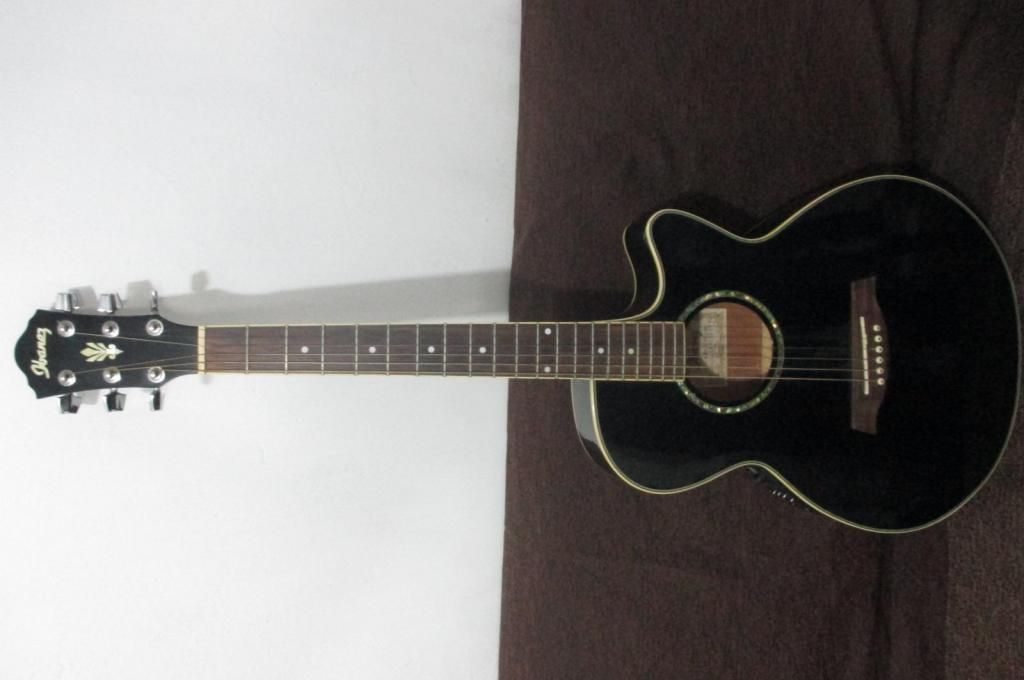 Guitarra Electroacústica IBANEZ AEG10BK con cuerdas nuevas