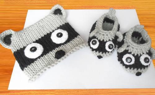 Bebe Crochet Conjunto Talla 0 A 3 Meses Mapache Baby Shower