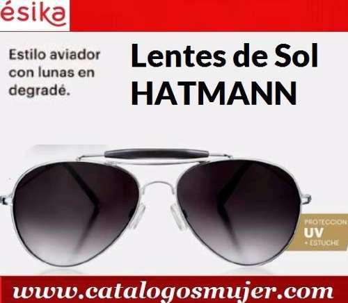 Lentes De Sol Aviador Hombre Hatmann Esika Original Uv400