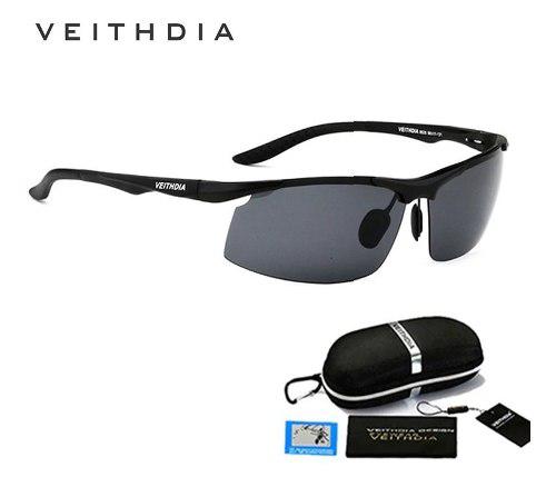 Lentes De Sol Hombre Polarizados Uv400 Veithdia Aluminio Hd