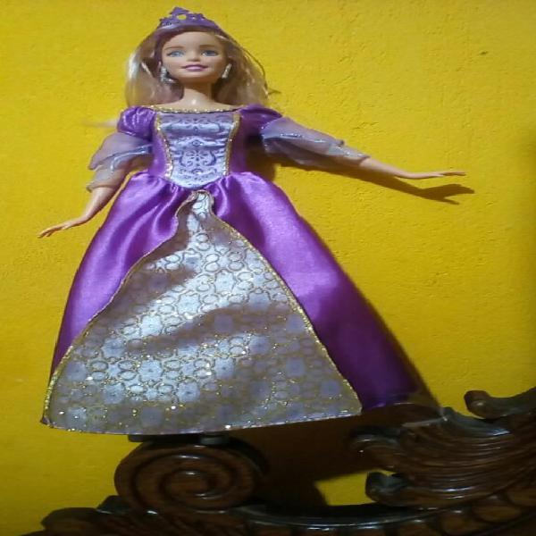 Muñeca Princesa Barbie con Sus Accesorio