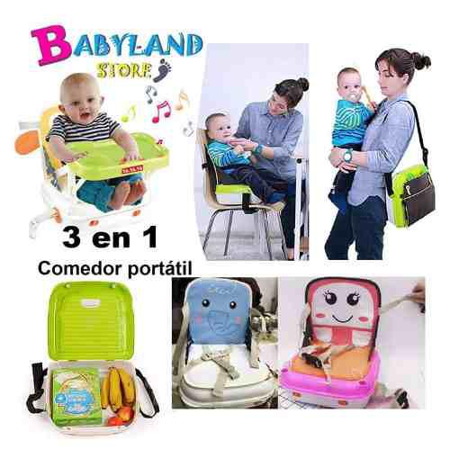 Silla De Comer / Comedor Portátil Para Bebe Musical Maleta