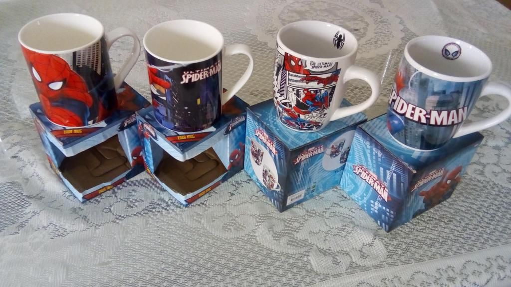 Tazas spiderman, barcelona, avengers, descendientes, tsun