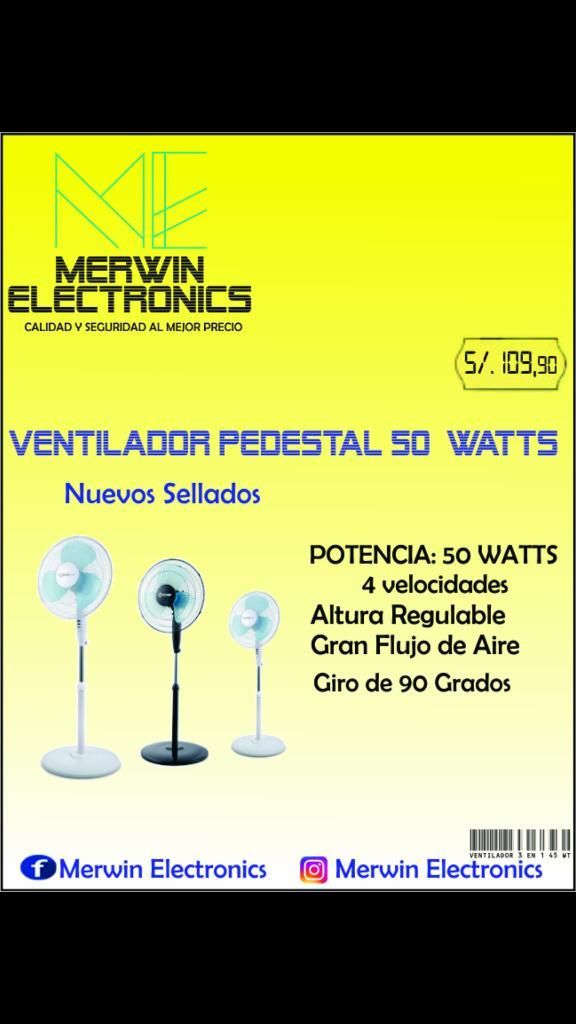 Ventiladores Pedestal Excelente Calidad