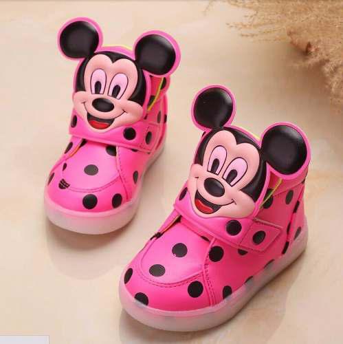 Zapatillas, Zapatos Para Niñas Hello Kitty,mickey, Con