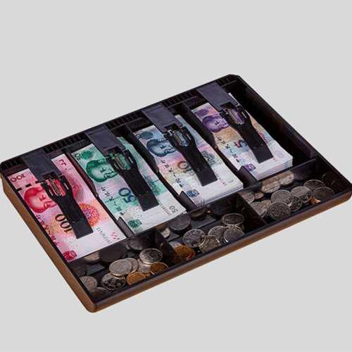 Cash Box Caja Registradora Organizador De Billetes Y Monedas