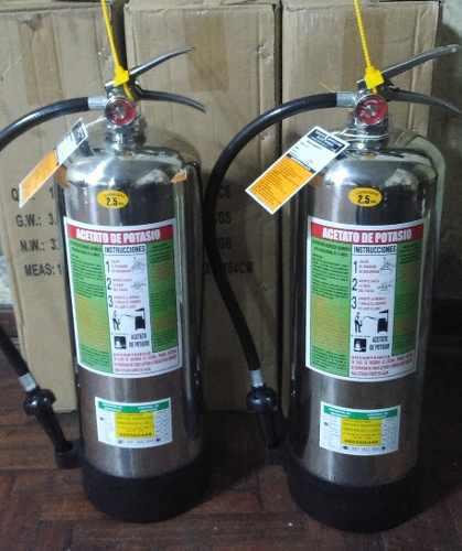 Extintor De Acetato De Potasio De 2.5 Glns Con Certificado