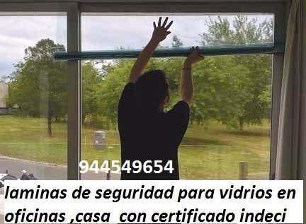 Laminas De Seguridad Para Vidrios Oficinas Casas S/ 25 M2