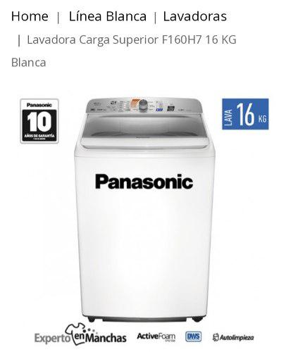 Lavadora Panasonic F160h7 16 Kilos (blanco)