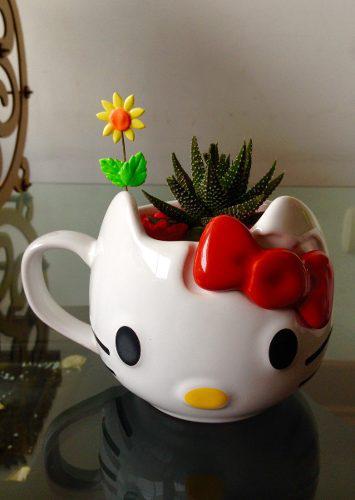 Macetero Hello Kitty - Casa O Oficina