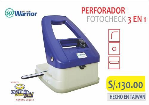 Perforador Fotocheck Warrior 3 En 1 S/. 130.00