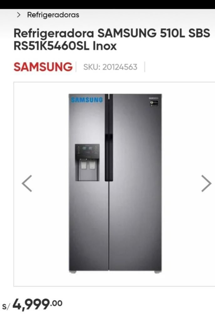 Refrigeradora Samsung No Frost Rs51k
