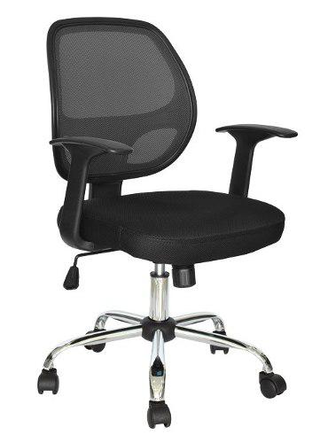 Silla De Oficina Con Respaldar De Malla Modelo Q-846 Negro