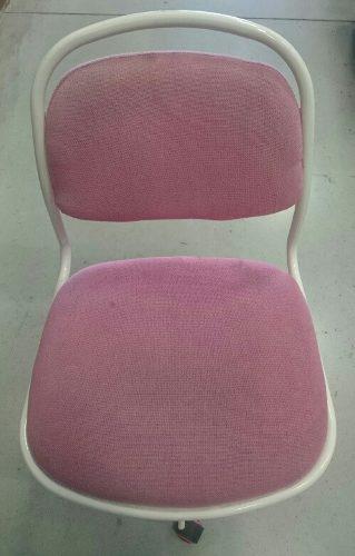 Silla Pc Rosada Oficina Casa Ruedas 299 Soles Envio Prov