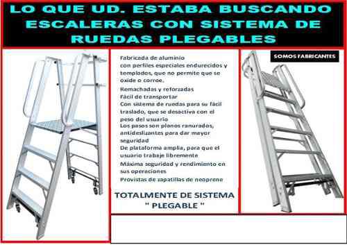 Sistema De Ruedas, Plegables Y Plataforma Escaleras.
