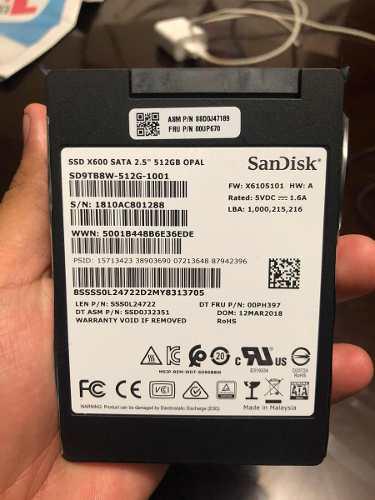 Disco Duro Sólido Ssd X400 Sandisk De 512gb Sata 2.5