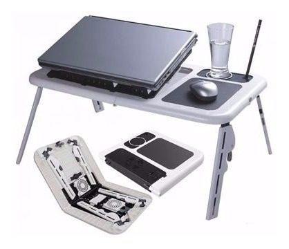 Mesa Cooler Para Laptop Notebook Posa Vaso Y Posa Mouse