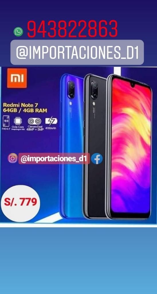 Redmi Note 7 64gb Nuevo