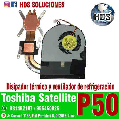Toshiba Satellite P50 Disipador Y Cooler