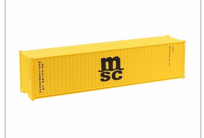 Contenedor container coleccionable MSC amarillo