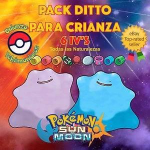 Pack Ditto 6iv Competitivo Pokemon Ultra/sol/luna/oras/xy